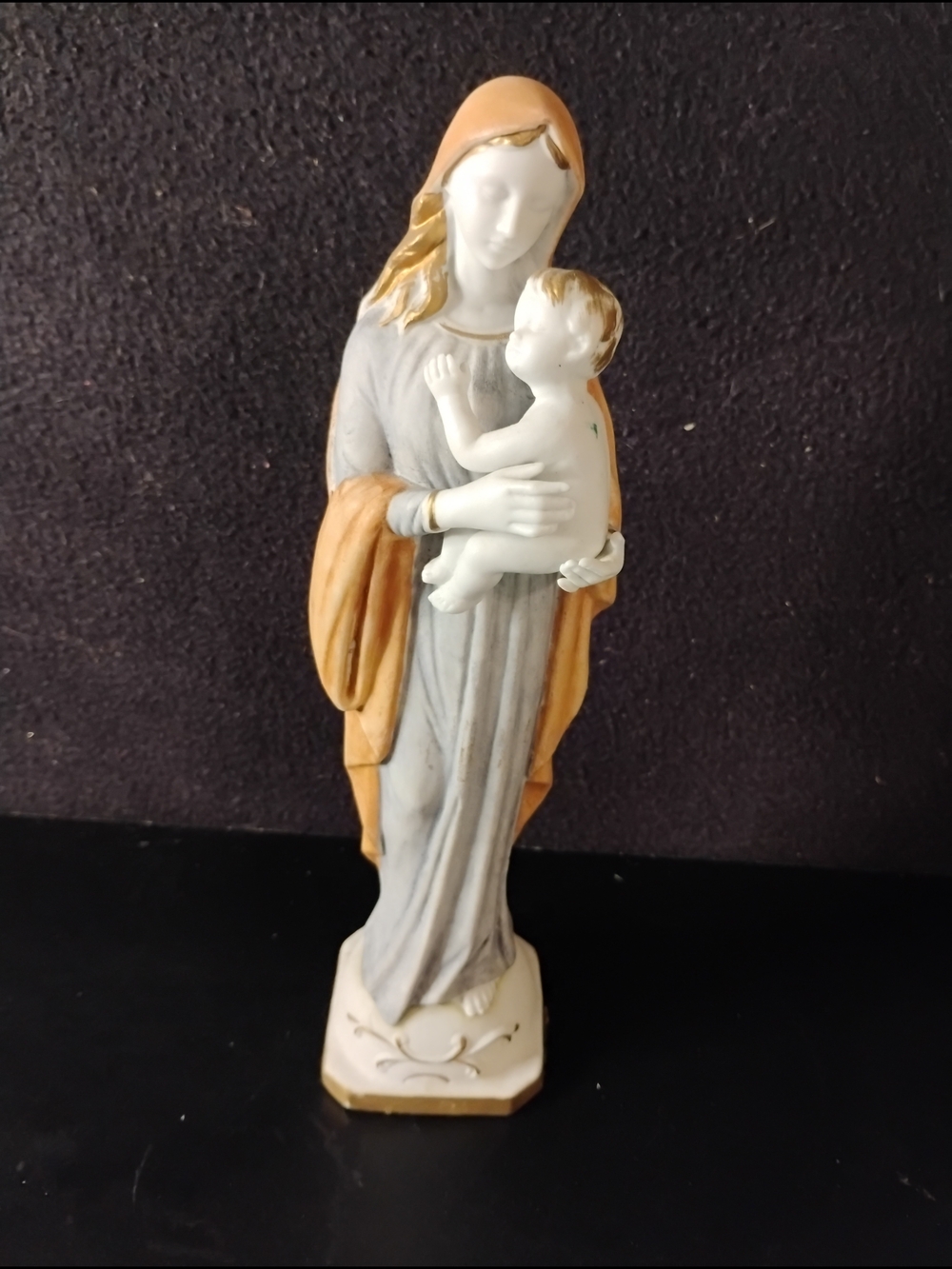 National Pottery Co Ceramic Mary & baby Jesus Figure